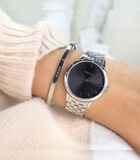 Mary Dames Horloge - Zilver Zwart - 36mm image number 1