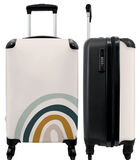 Handbagage Koffer met 4 wielen en TSA slot (Regenboog - Design - Pastel - Kinderen - Abstract) image number 0