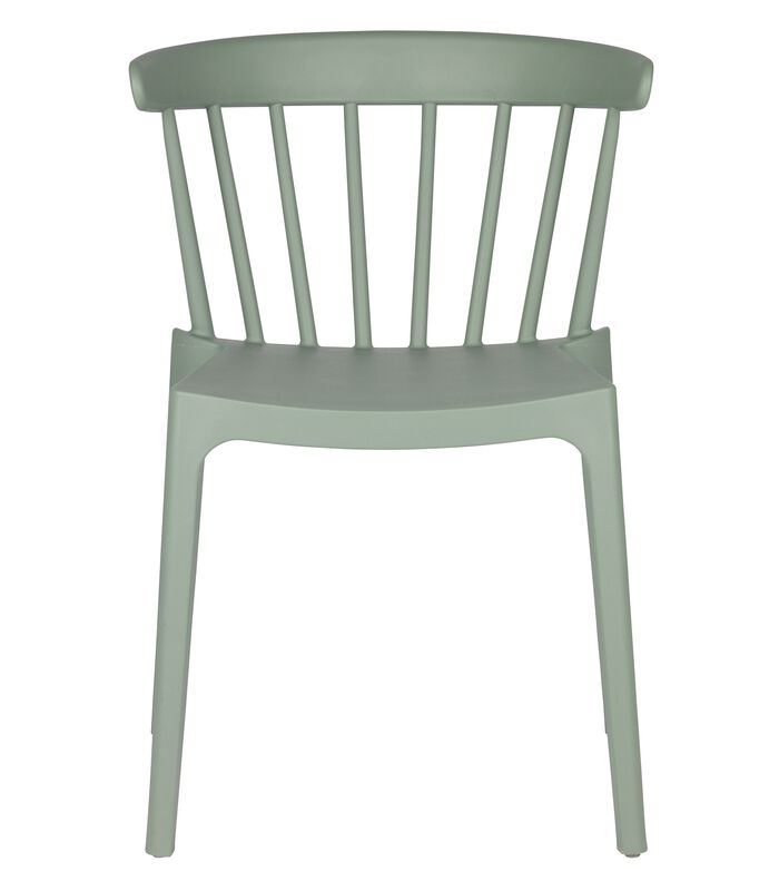 Lot de 2 chaises d'interieur et d'exterieur - Plastique - Vert - 75x52x53 - Bliss image number 1