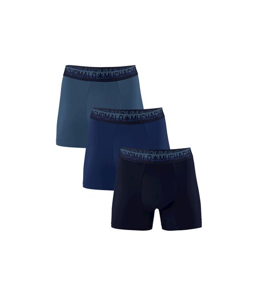 Muchachomalo Boxer-shorts Lot de 3 Cotton Bleu