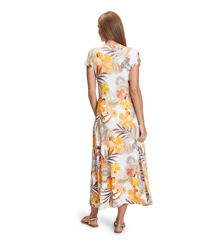 Midi-jurk met rimpeling image number 1