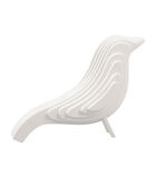 Ornament Silouette Bird - Wit - 26x9x21,5cm image number 0