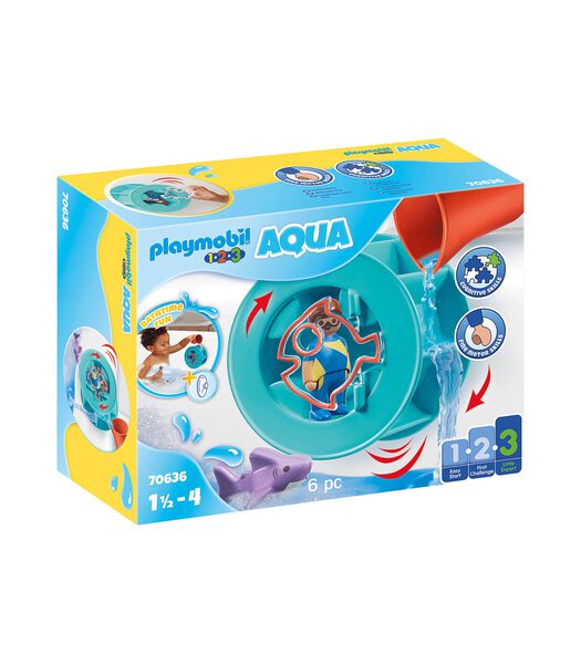 1.2.3 Aqua - Roue aquatique avec bébé requin 70636