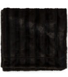 Plaid 260x130 - Vintage Faux Fur Bedspread - Bruin image number 0
