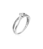 Ring 'Joli Solitaire' witgoud en diamanten image number 0