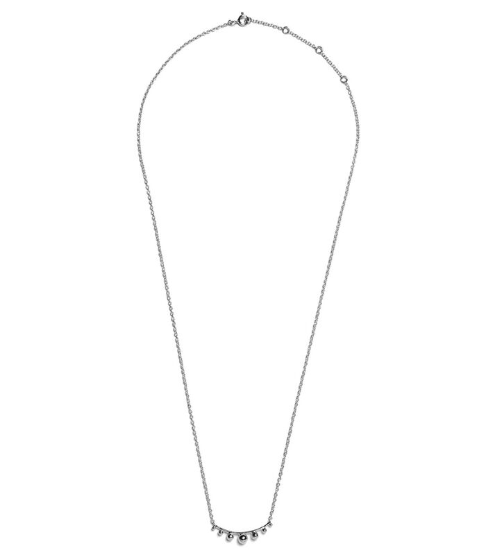Louise mini koppel zilveren halsketting image number 1