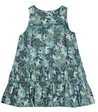 Mouwloze jurk met tropische print image number 0