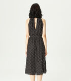 Chiffon -jurk met ketting en polka dot print image number 4
