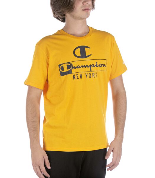 Geel Kampioen Crewneck T-Shirt
