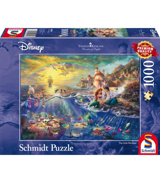 Disney Kleine Zeemeermin, Ariël, 1000 stukjes - Puzzel - 12+