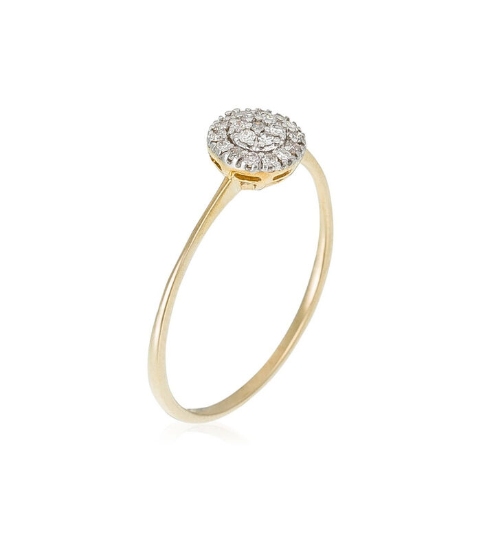 Ring 'Mon rayon de Soleil' geelgoud en diamanten image number 0