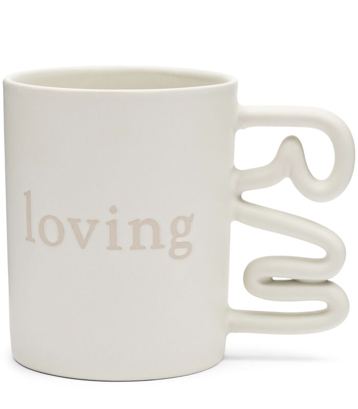 RM Loving - Mug avec texte blanc mat avec anse organique image number 0