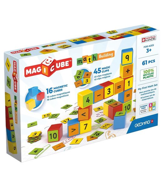 Magicube Blocs de construction magnétiques My First Math Set - 61 pièces