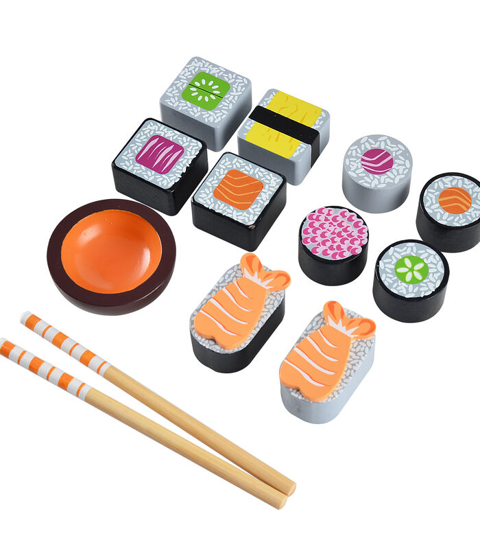 Houten speelgoed Sushi dienblad image number 1