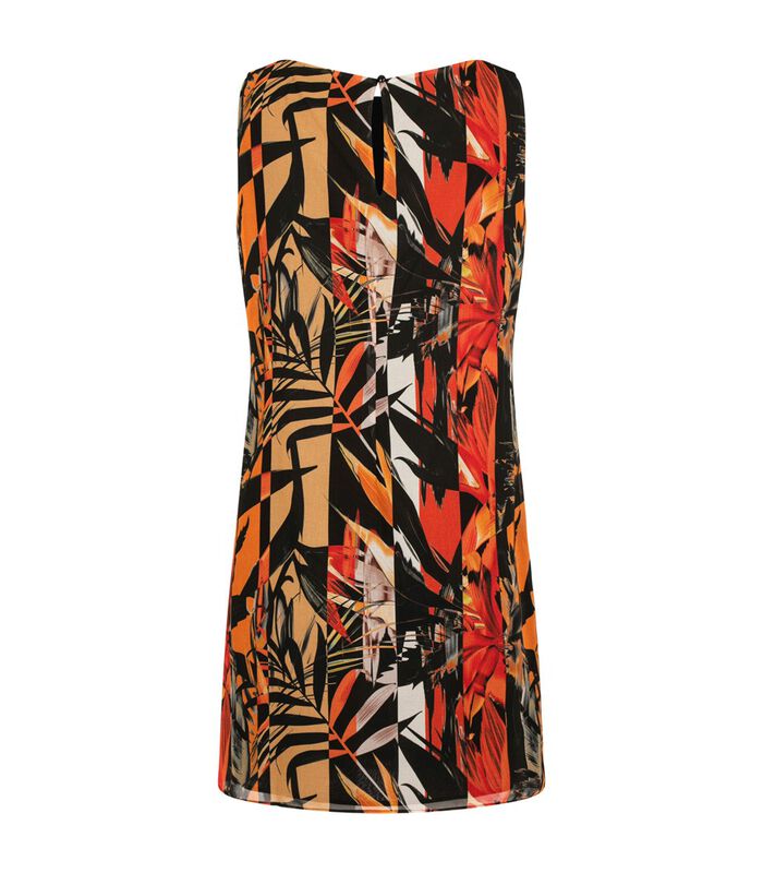 AZALEA wijd uitlopende jurk met tropische print image number 1