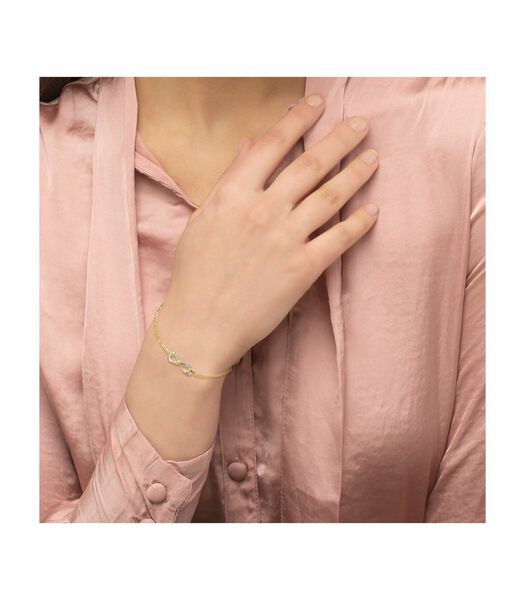 Armband voor dames, goud 375 | Oneindigheid