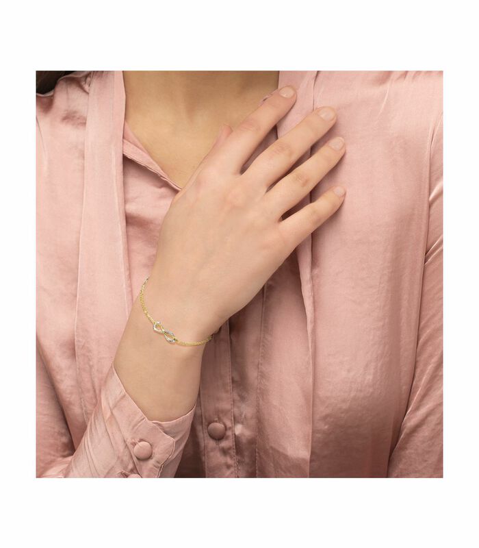Armband voor dames, goud 375 | Oneindigheid image number 1