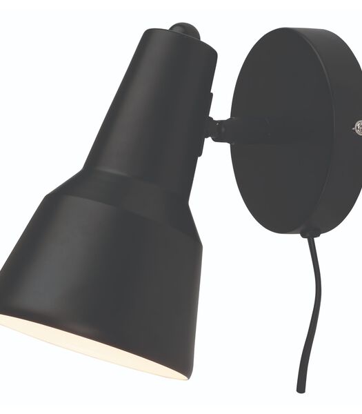 Wandlamp Valencia - Zwart - 13x22x20cm