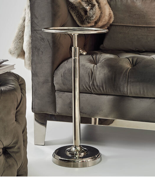 Bijzettafel Verstelbaar - Venice Adjustable Sofa Table M - Zilver
