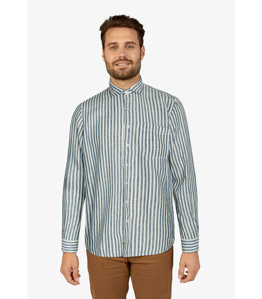 L/s Shirts “Greg Linen Stripe”