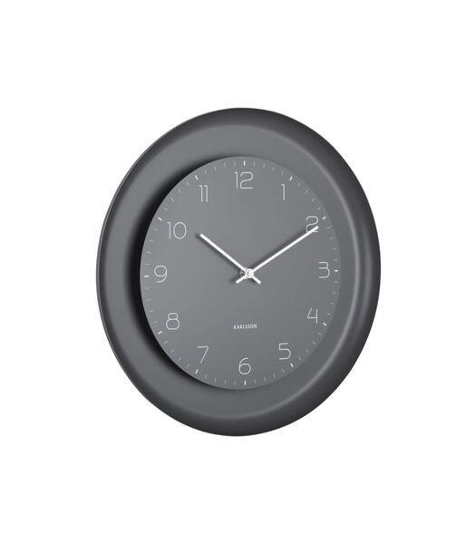 Horloge murale Dual Disc - Gris - Ø38cm