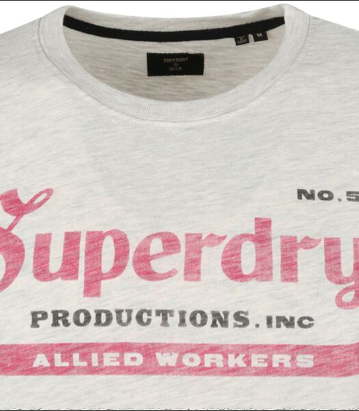 Superdry Classic T-Shirt Logo Ecru