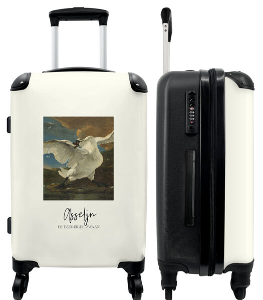 Handbagage Koffer met 4 wielen en TSA slot (Asselijn - Kunst - Zwaan - Oude meester)