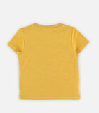 Geel T-shirt met korte mouwen en leeuw image number 3