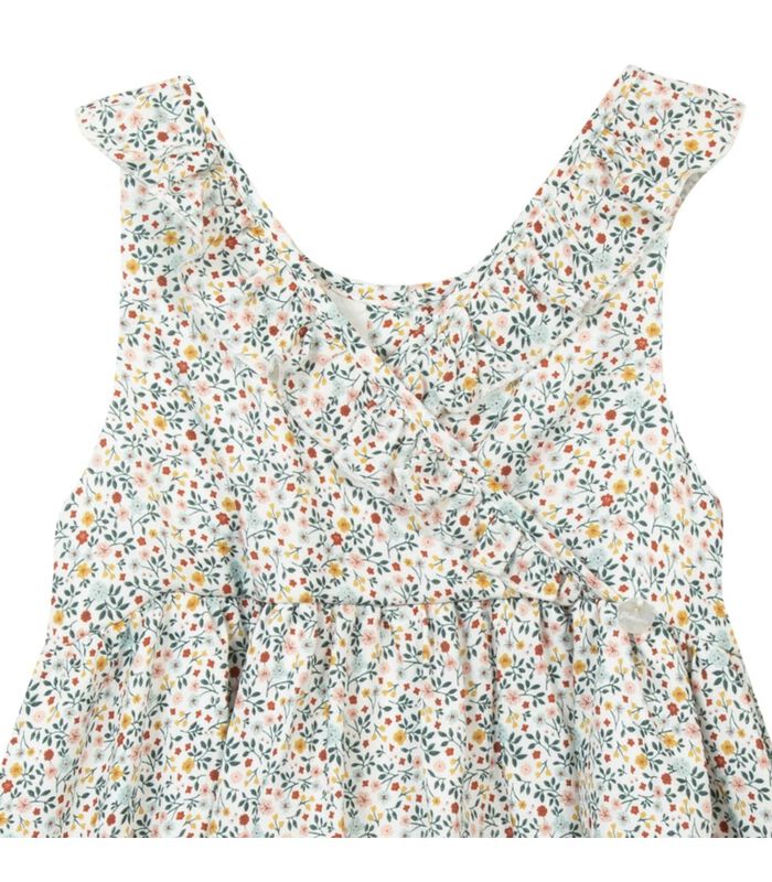 Mouwloze jurk met bloemenprint image number 2