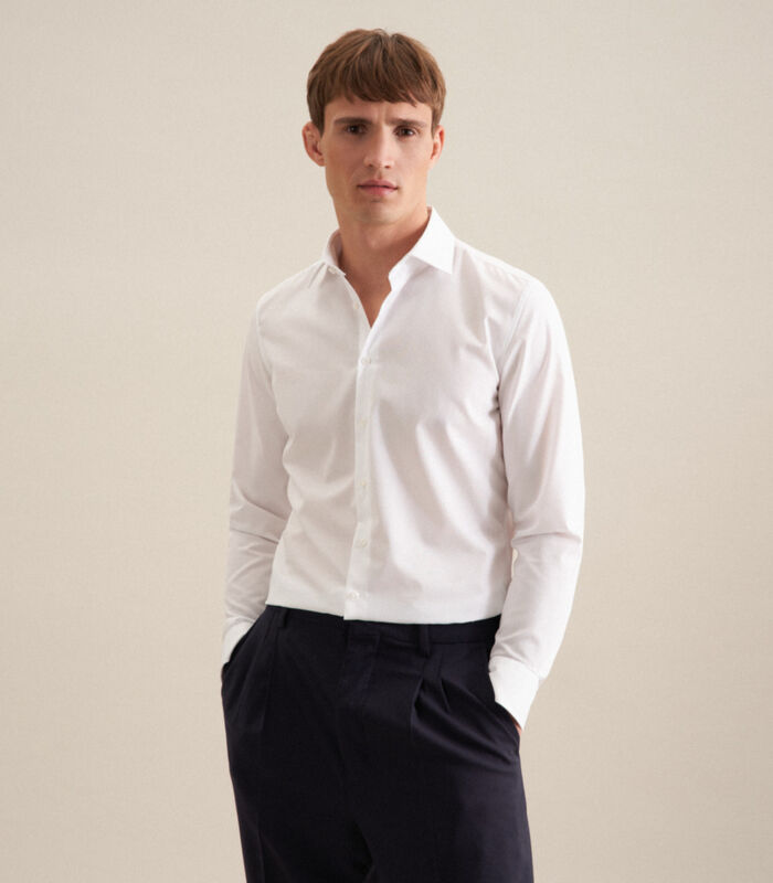 Business overhemd Slim Fit Extra lange mouwen Uni image number 0