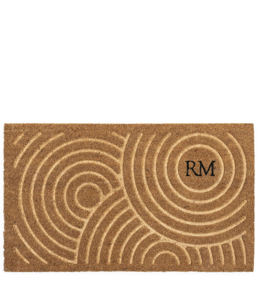 RM Circles Deurmat Naturel - deurmat binnen en buiten