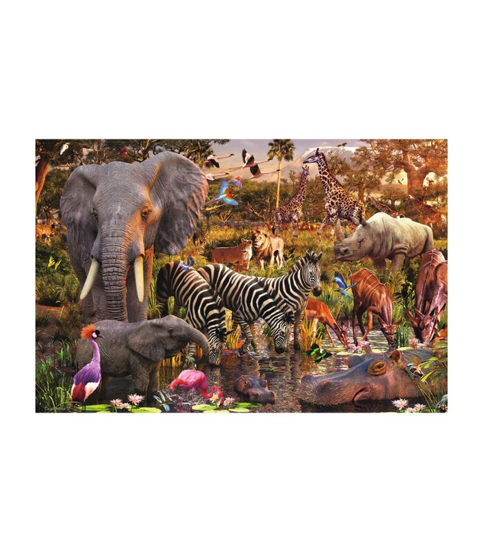 Puzzle 3000 p - Animaux du continent africain image number 1