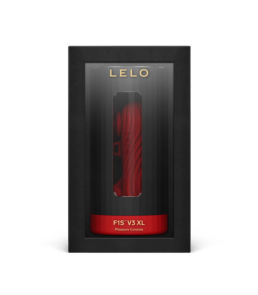 LELO F1S V3 XL Sex Toy Console de Plaisir Masculin Grand Format avec App Bluetooth, Sex Toys 8 Modes et un Mode IA, Masturbateur pour Homme, Vibromasseur homme, Masturbateurs Masculins, Red