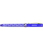 Fijne pen in gelakt metaal violet - Marion image number 0