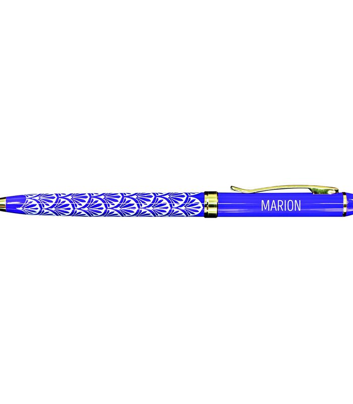 Fijne pen in gelakt metaal violet - Marion image number 0