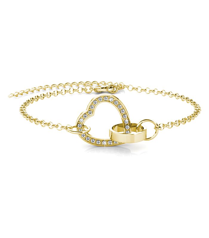 Bracelet Locked Heart - Cristal d'Autriche image number 0