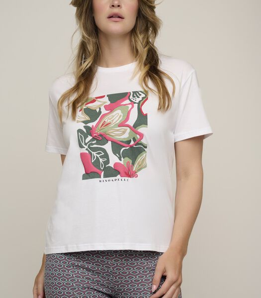 T-shirt bloom print White wild bloom XS