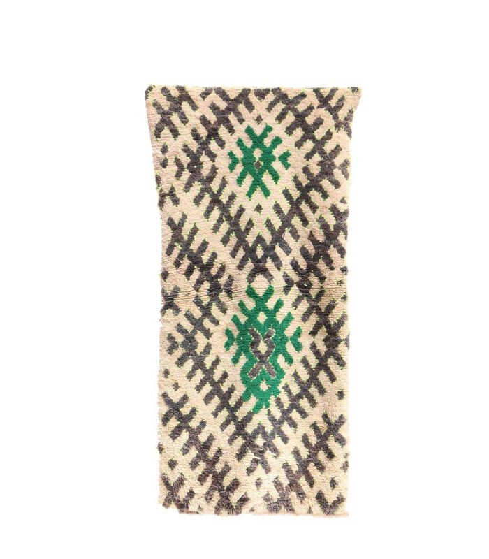 Marokkaans berber tapijt pure wol 166 x 81 cm image number 0
