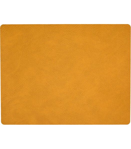 Placemat Hippo - Leer - Curry - 45 x 35 cm