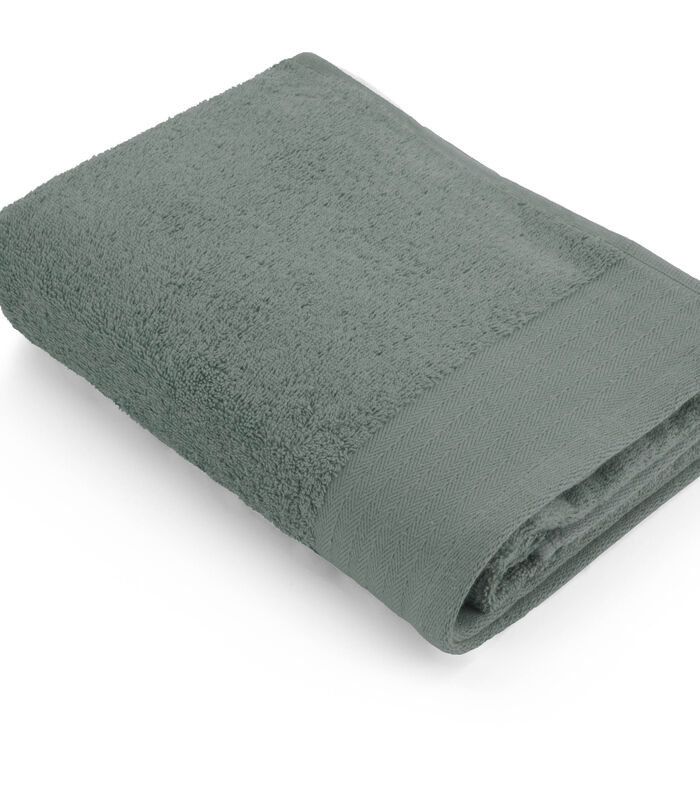 Lot de 6 Soft Cotton serviettes de bain 60x110 Verte image number 1