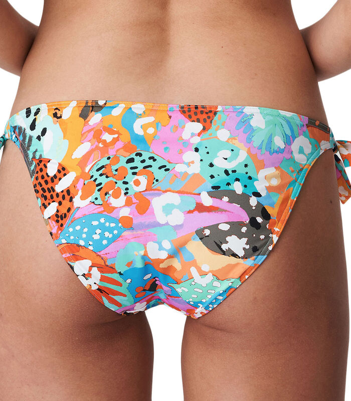 Verstelbare bikinibroek met gekleurde print Caribe image number 2