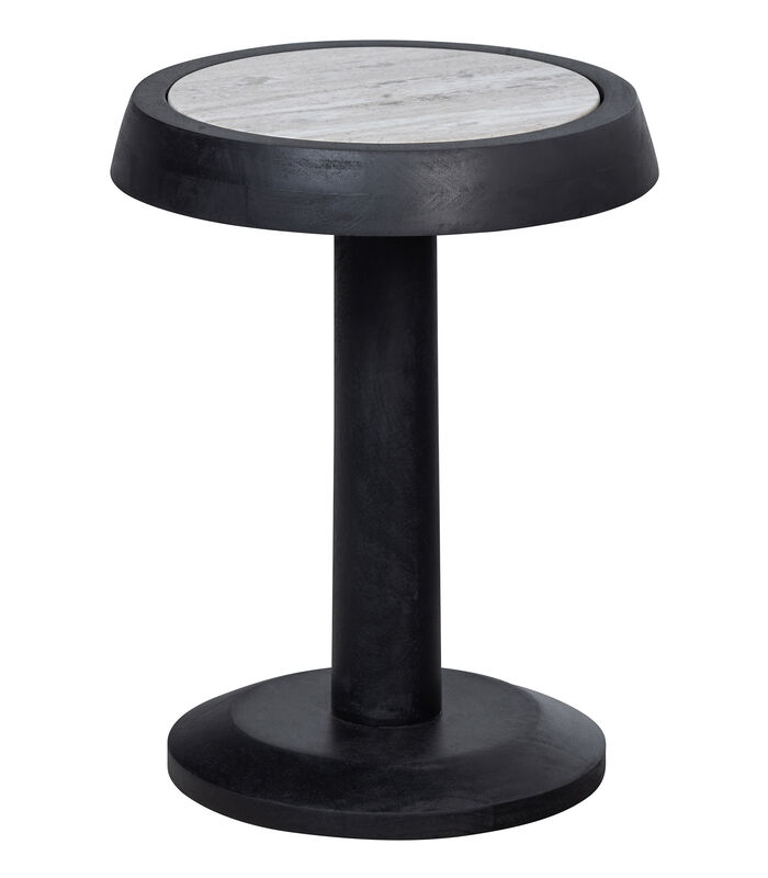 Table D'Appoint  - Mango Wood - Noir - 46x36x36  - Nanne image number 0