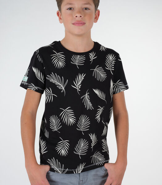 UNTOLD - T-shirt met bladerenprint