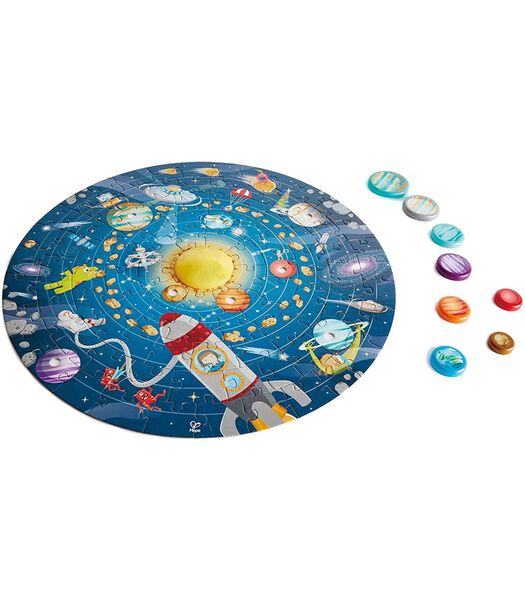 Puzzle avec système solaire - 102 pièces