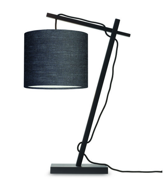 Lampe de table Andes - Bambou Noir/Gris Foncé - 30x18x46cm