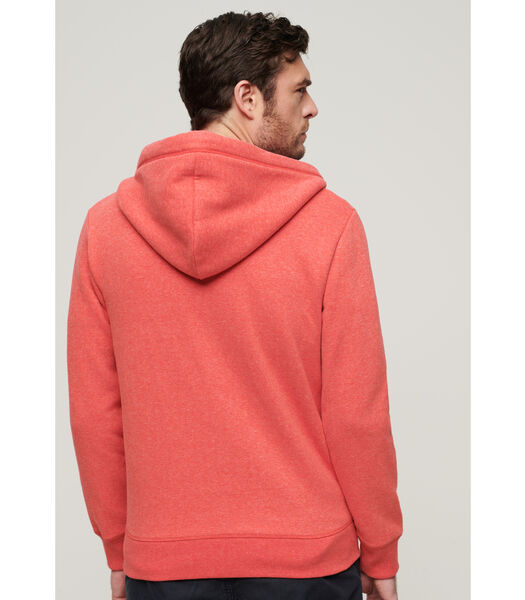 Sweatshirt à capuche zippé à logo Essential