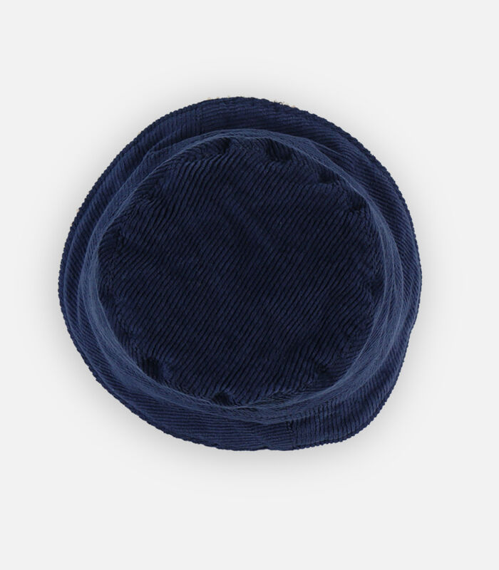 Geribde bob hoed, donkerblauw image number 2