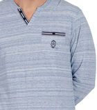 Pyjama broek top lange mouwen Light Stripes blauw image number 3