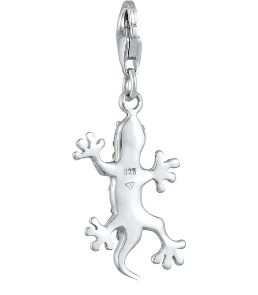 Amulette Femmes Pendentif Gecko Avec Cristaux En Argent Sterling 925