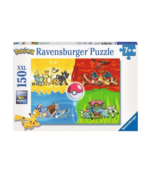 Verschillende Pokémons puzzel - 150 stukjes